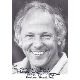 Autogramm Schauspieler | Herbert TENNIGKEIT | 1990er (Portrait SW) 2