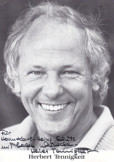 Autogramm Schauspieler | Herbert TENNIGKEIT | 1990er (Portrait SW) 2