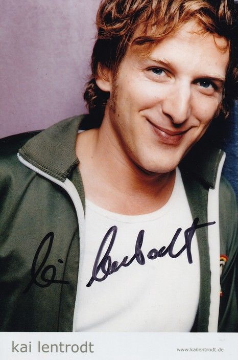 Autogramm Schauspieler | Kai LENTRODT | 2000er Foto (Portrait Color) Website