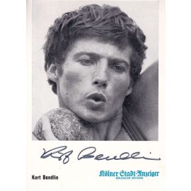 Autogramm Zehnkampf | Kurt BENDLIN | 1970er (Portrait SW KSA) OS-Bronze