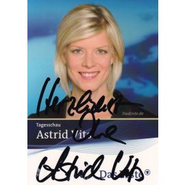 Autogramm TV | ARD | Astrid VITS | 2010er "Tagesschau" (Freist)