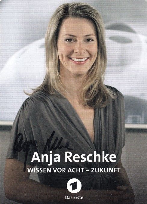 Autogramm TV | ARD | Anja RESCHKE | 2010er "Wissen Vor 8" (Trambow)