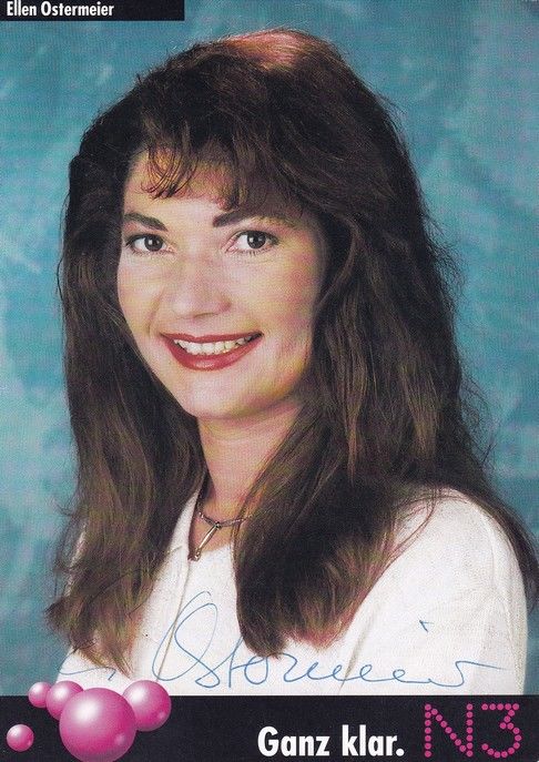 Autogramm TV | NDR | Ellen OSTERMEIER | 1990er (Portrait Color) Mundry