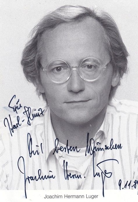 Autogramm TV | ARD | Joachim Hermann LUGER | 1990er "Lindenstrasse" (Seip) 2