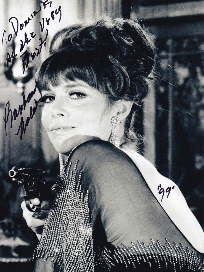 Autogramm Film (USA) | Barbara FELDON | 1960er "Get Smart" (Portrait SW XL)