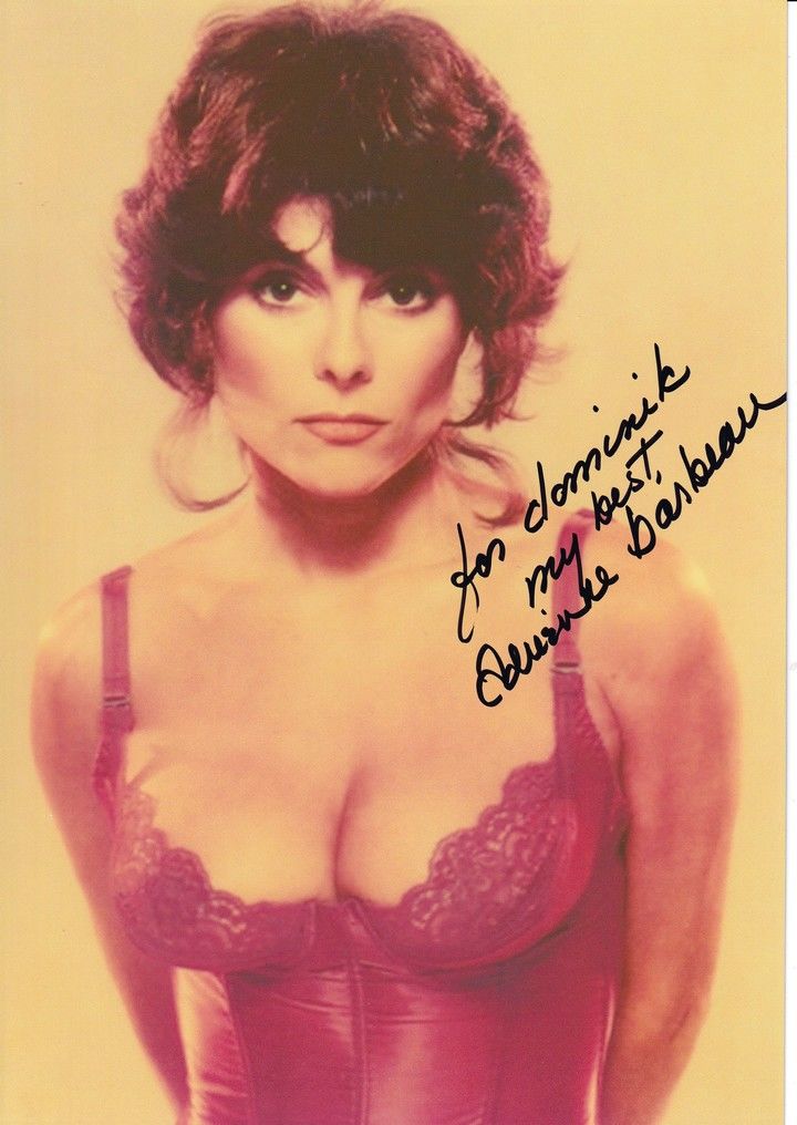 Autogramm Film (USA) | Adrienne BARBEAU | 1970er (Portrait Color XL) SEXY
