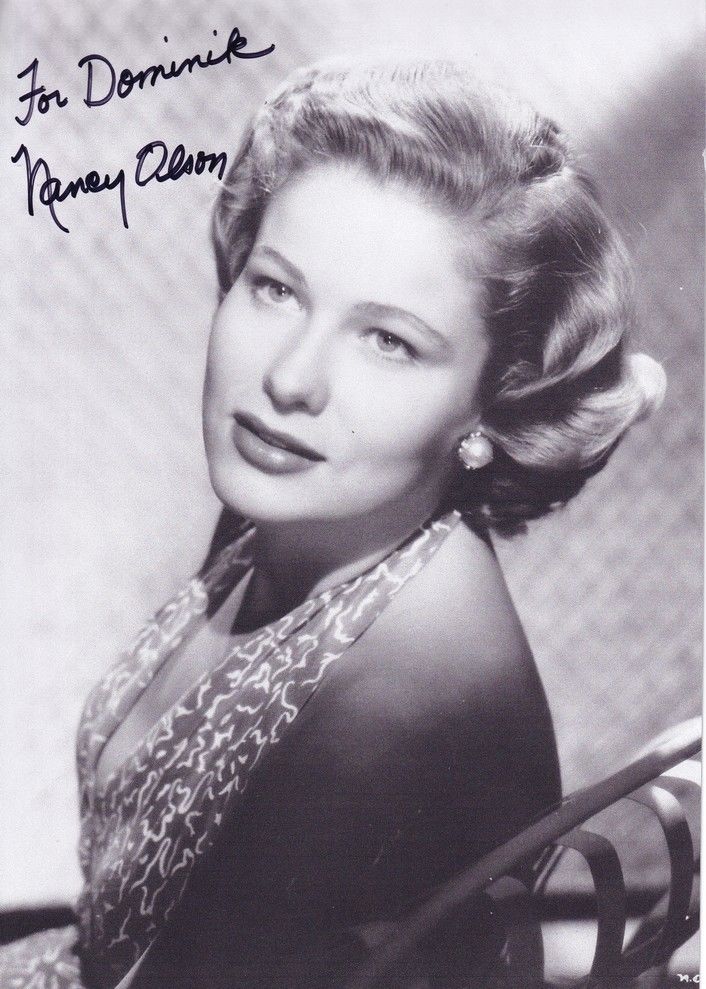 Autogramm Film (USA) | Nancy OLSON | 1950 "Sunset Boulevard" (Portrait SW XL) 3