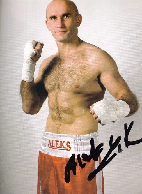 Autogramm Boxen | Aleksy KUZIEMSKI | 2000er (Portrait Color Universum)