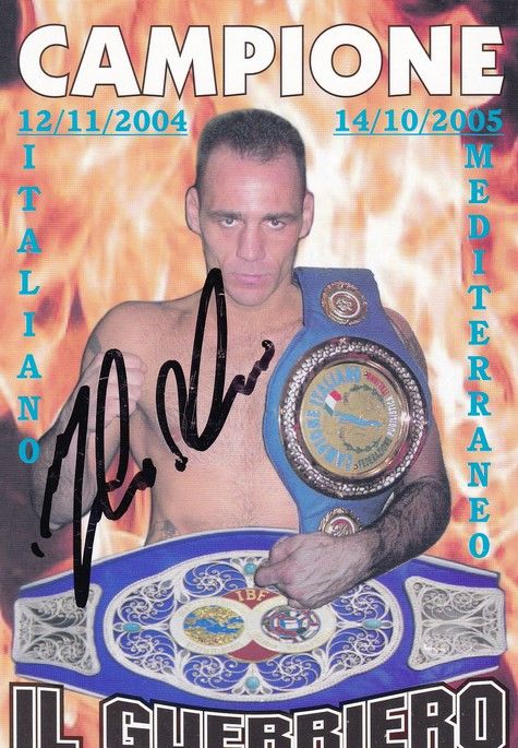 Autogramm Boxen | Alessio FURLAN | 2000er (Portrait Color) Il Guerriero