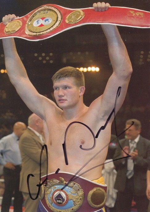 Autogramm Boxen | Alexander DIMITRENKO | 2000er (Portrait Color Universum ZDF) Baering