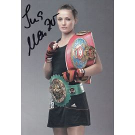 Autogramm Boxen | Ina MENZER | 2000er (Portrait Color Universum) Leidig