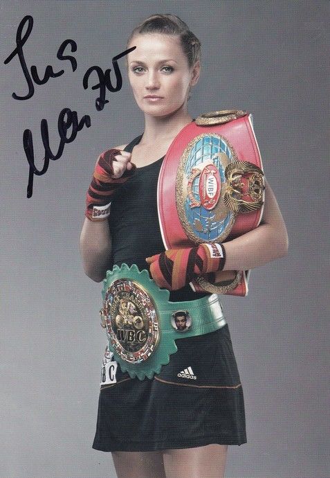 Autogramm Boxen | Ina MENZER | 2000er (Portrait Color Universum) Leidig