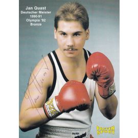 Autogramm Boxen | Jan QUAST | 1990er (Portrait SW Paffen) OS-Bronze