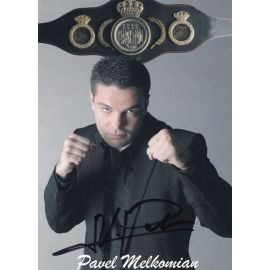 Autogramm Boxen | Pavel MELKOMIAN | 2000er (Portrait Color Universum ZDF)