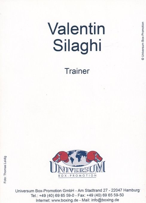 Autogramm Boxen | Valentin SILAGHI | 2000er (Portrait Color Universum) Leidig OS-Bronze
