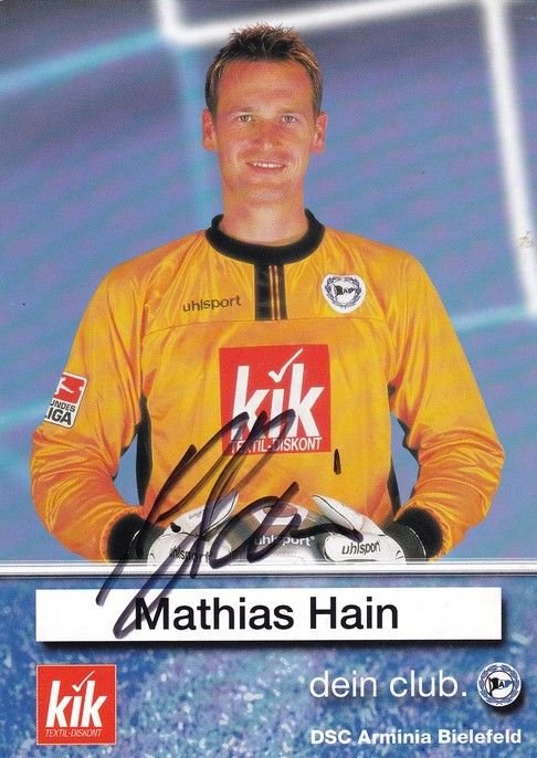 Autogramm Fussball | DSC Arminia Bielefeld | 2002 | Mathias HAIN