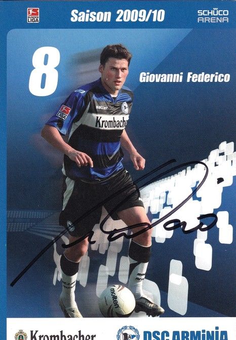 Autogramm Fussball | DSC Arminia Bielefeld | 2009 | Giovanni FEDERICO