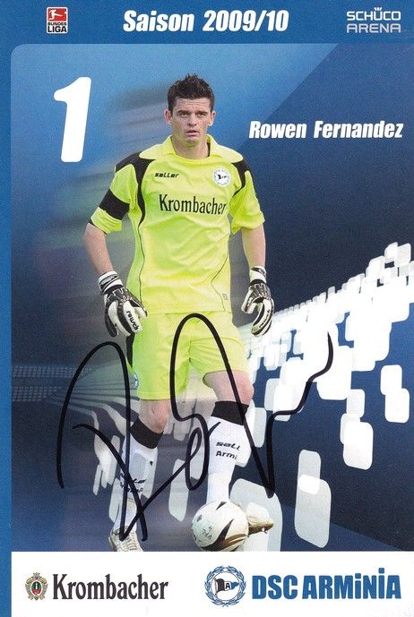 Autogramm Fussball | DSC Arminia Bielefeld | 2009 | Rowen FERNANDEZ