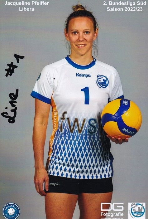 Autogramm Volleyball | TG Bad Soden (D) | 2022 Foto | Jacqueline PFEIFFER
