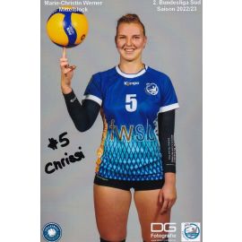 Autogramm Volleyball | TG Bad Soden (D) | 2022 Foto | Marie-Christin WERNER