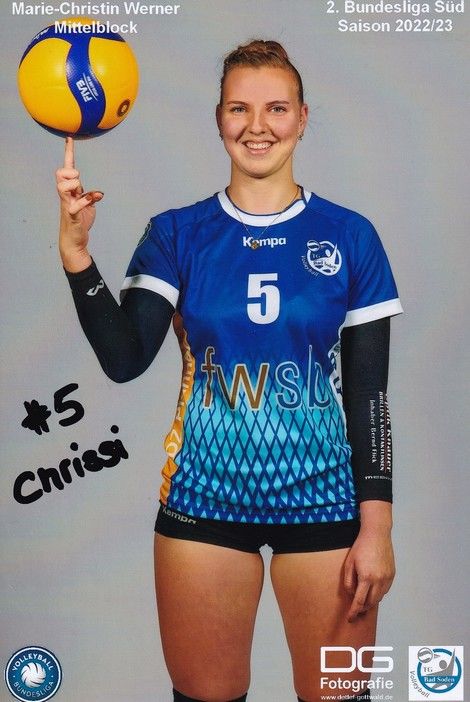 Autogramm Volleyball | TG Bad Soden (D) | 2022 Foto | Marie-Christin WERNER