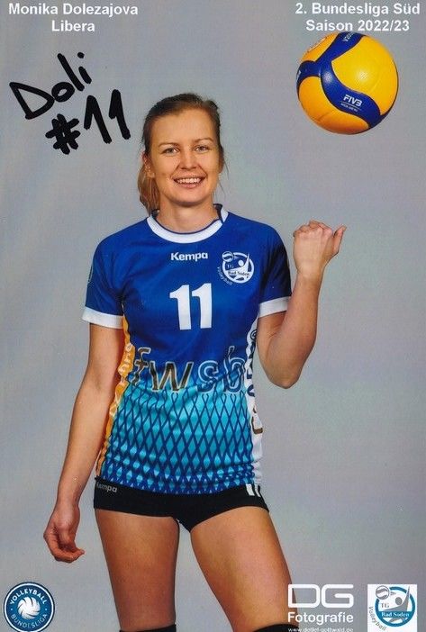 Autogramm Volleyball | TG Bad Soden (D) | 2022 Foto | Monika DOLEZAJOVA