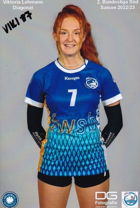 Autogramm Volleyball | TG Bad Soden (D) | 2022 Foto | Viktoria LEHMANN