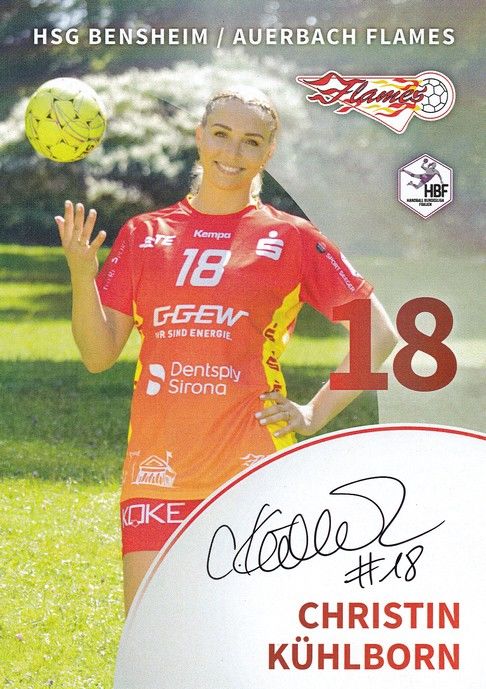 Autogramm Handball (D) | HSG Bensheim/Auerbach | 2021 | Christin KÜHLBORN