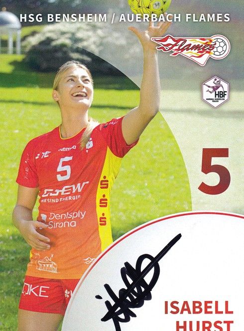 Autogramm Handball (D) | HSG Bensheim/Auerbach | 2021 | Isabell HURST