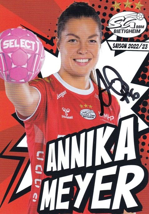 Autogramm Handball (D) | SG BBM Bietigheim | 2022 | Annika MEYER