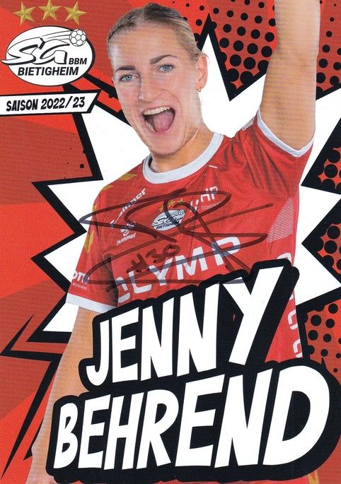 Autogramm Handball (D) | SG BBM Bietigheim | 2022 | Jenny BEHREND