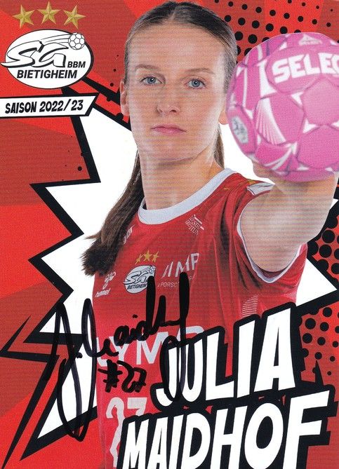 Autogramm Handball (D) | SG BBM Bietigheim | 2022 | Julia MAIDHOF