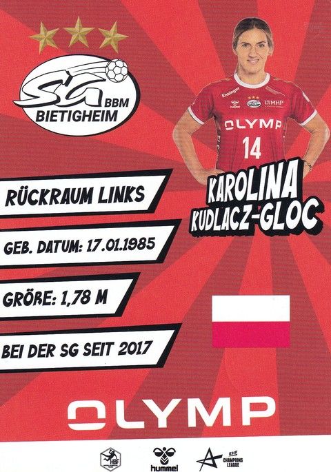 Autogramm Handball (D) | SG BBM Bietigheim | 2022 | Karolina KUDLACZ-GLOC