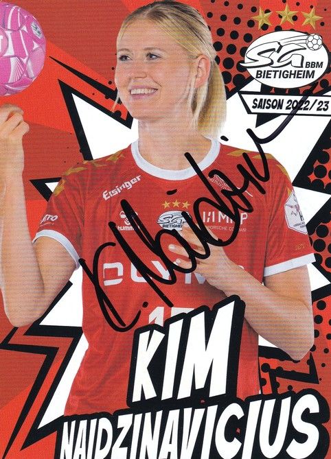 Autogramm Handball (D) | SG BBM Bietigheim | 2022 | Kim NAIDZINAVICIUS