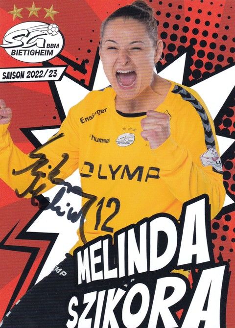 Autogramm Handball (D) | SG BBM Bietigheim | 2022 | Melinda SZIKORA