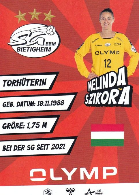 Autogramm Handball (D) | SG BBM Bietigheim | 2022 | Melinda SZIKORA