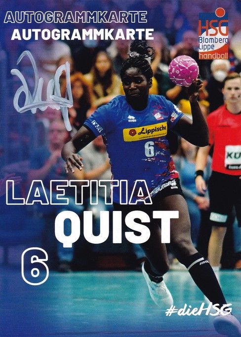 Autogramm Handball (D) | HSG Blomberg-Lippe | 2022 | Laetitia QUIST