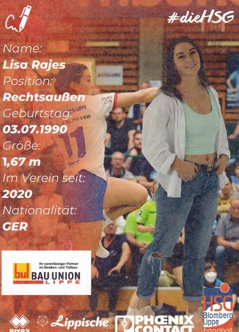Autogramm Handball (D) | HSG Blomberg-Lippe | 2022 | Lisa RAJES
