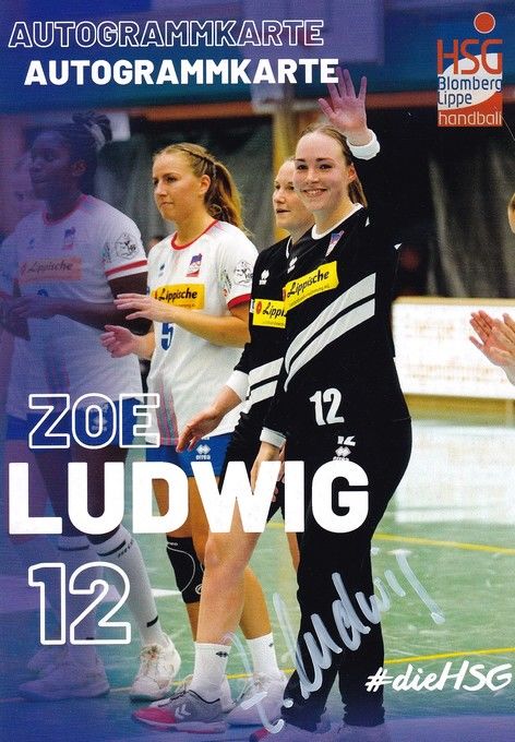 Autogramm Handball (D) | HSG Blomberg-Lippe | 2022 | Zoe LUDWIG