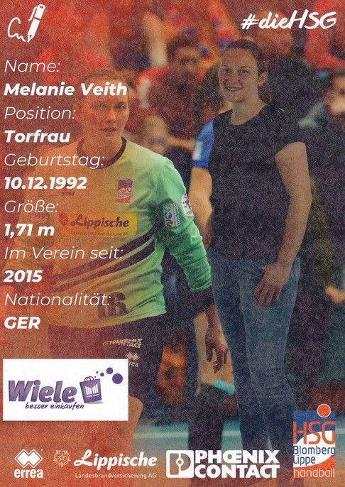 Autogramm Handball (D) | HSG Blomberg-Lippe | 2022 | Melanie VEITH