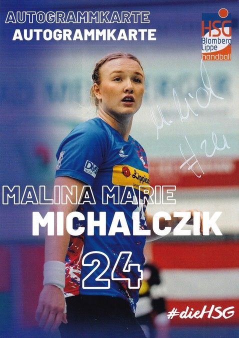 Autogramm Handball (D) | HSG Blomberg-Lippe | 2022 | Malina Marie MICHALCZIK