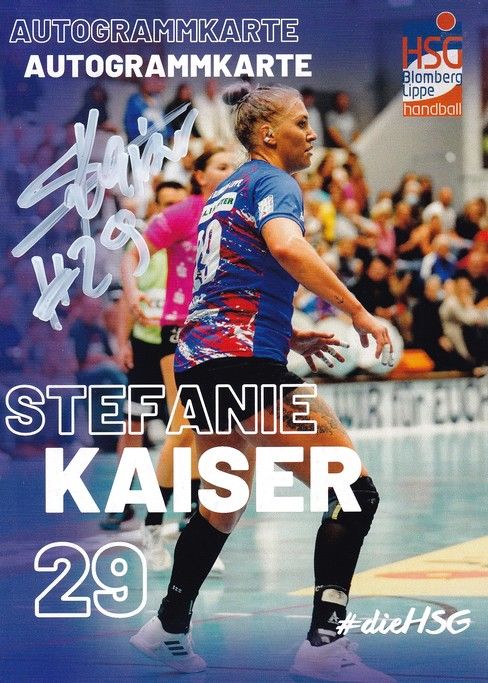 Autogramm Handball (D) | HSG Blomberg-Lippe | 2022 | Stefanie KAISER