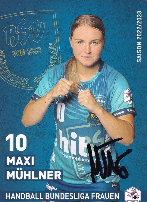 Autogramm Handball (D) | BSV Buxtehude | 2022 | Maxi MÜHLNER