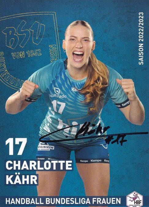 Autogramm Handball (D) | BSV Buxtehude | 2022 | Charlotte KÄHR