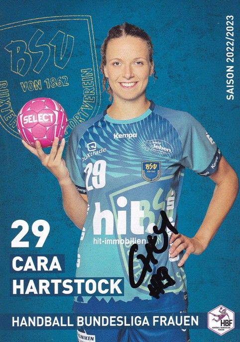 Autogramm Handball (D) | BSV Buxtehude | 2022 | Cara HARTSTOCK