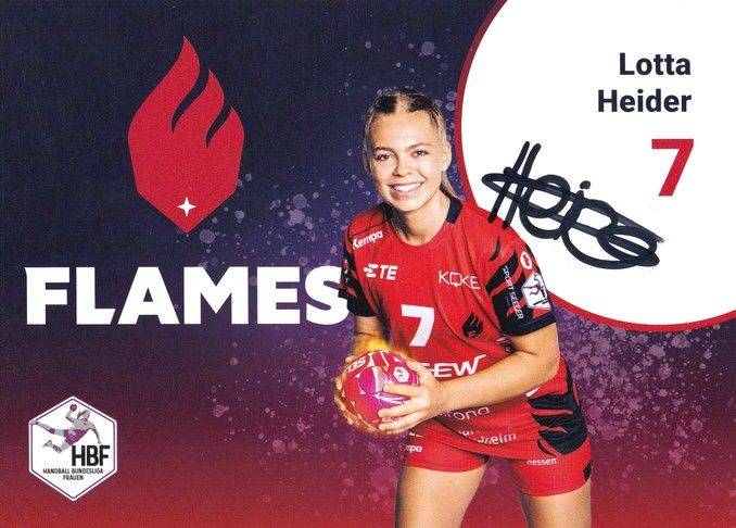 Autogramm Handball (D) | HSG Bensheim/Auerbach | 2022 | Lotta HEIDER