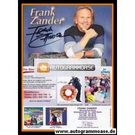 Autogramm Schlager | Frank ZANDER | 1990er (Geburtstags-CD)