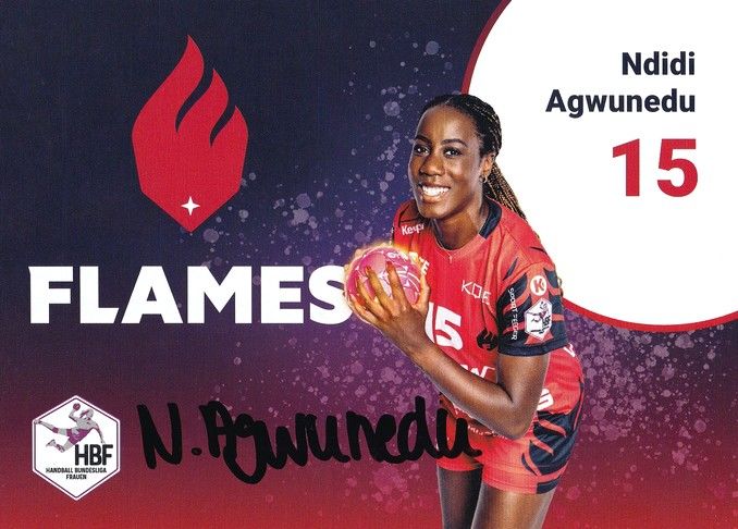 Autogramm Handball (D) | HSG Bensheim/Auerbach | 2022 | Ndidi AGWUNEDU