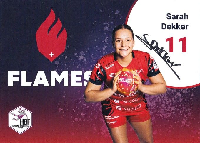 Autogramm Handball (D) | HSG Bensheim/Auerbach | 2022 | Sarah DEKKER
