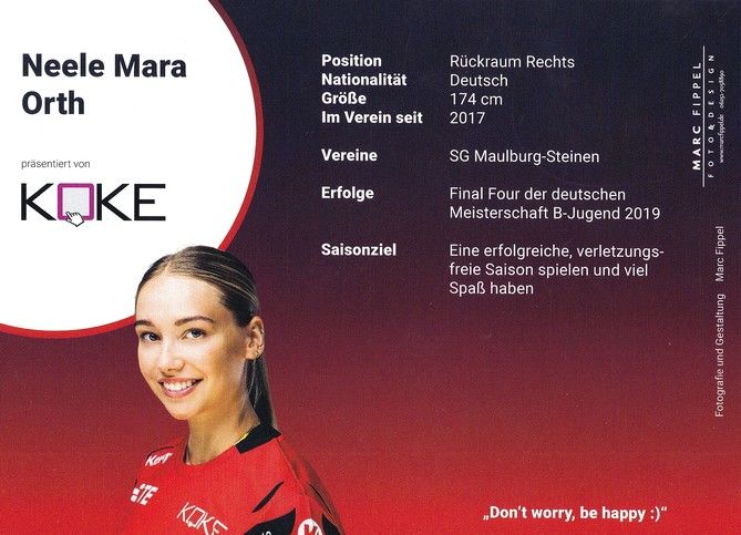 Autogramm Handball (D) | HSG Bensheim/Auerbach | 2022 | Neele Mara ORTH